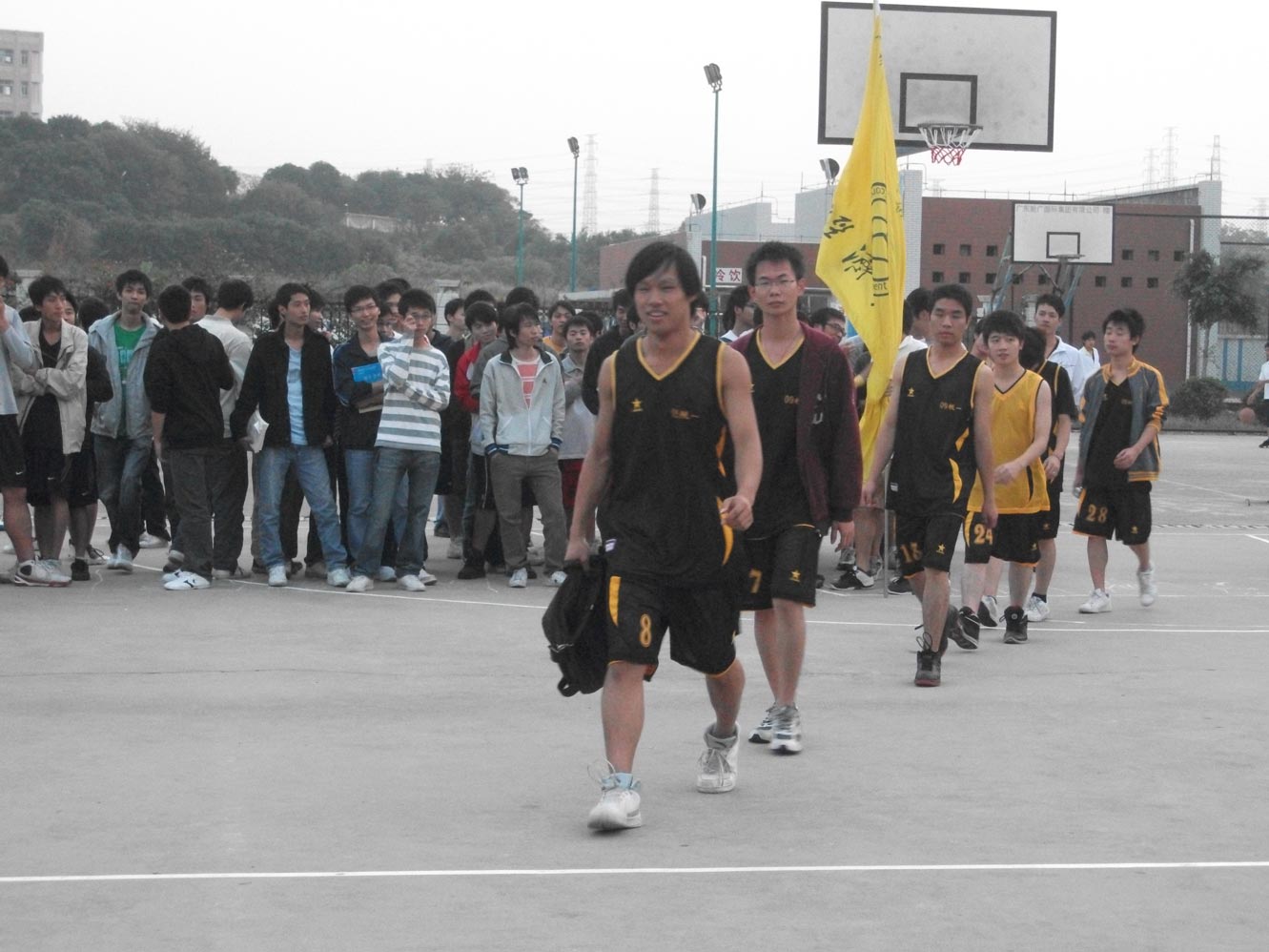 广州科技贸易职业学院经贸系与管理系班际篮