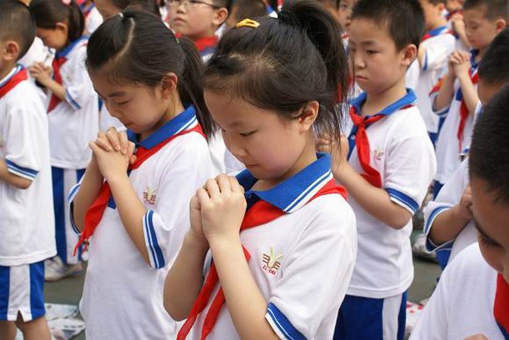 江门市蓬江区紫茶小学开展纪念5、12汶川地震